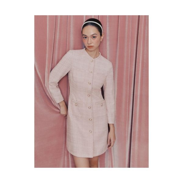 빈폴 BEANPOLE LADIES [B. my] 트위드 미니 원피스 베이비핑크 (BF4X71N01Y) BF4X71N01Y 461319