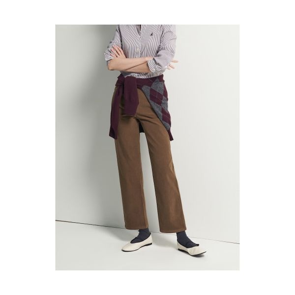 빈폴 BEANPOLE LADIES 츄잉 코듀로이 스트레이트 팬츠 옐로이시 브라운 (BF5921C27B) BF5921C27B 225740