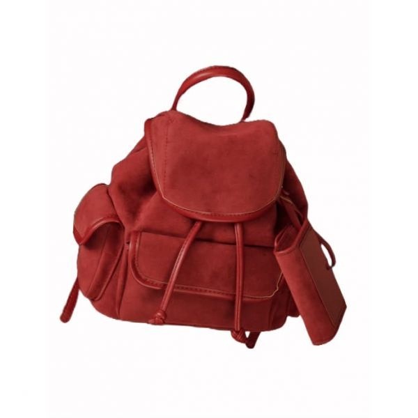 ALLINCOMPLETE 누베 스웨이드 미니 백팩 (레드) NSMBRD 298932 [매장상품]