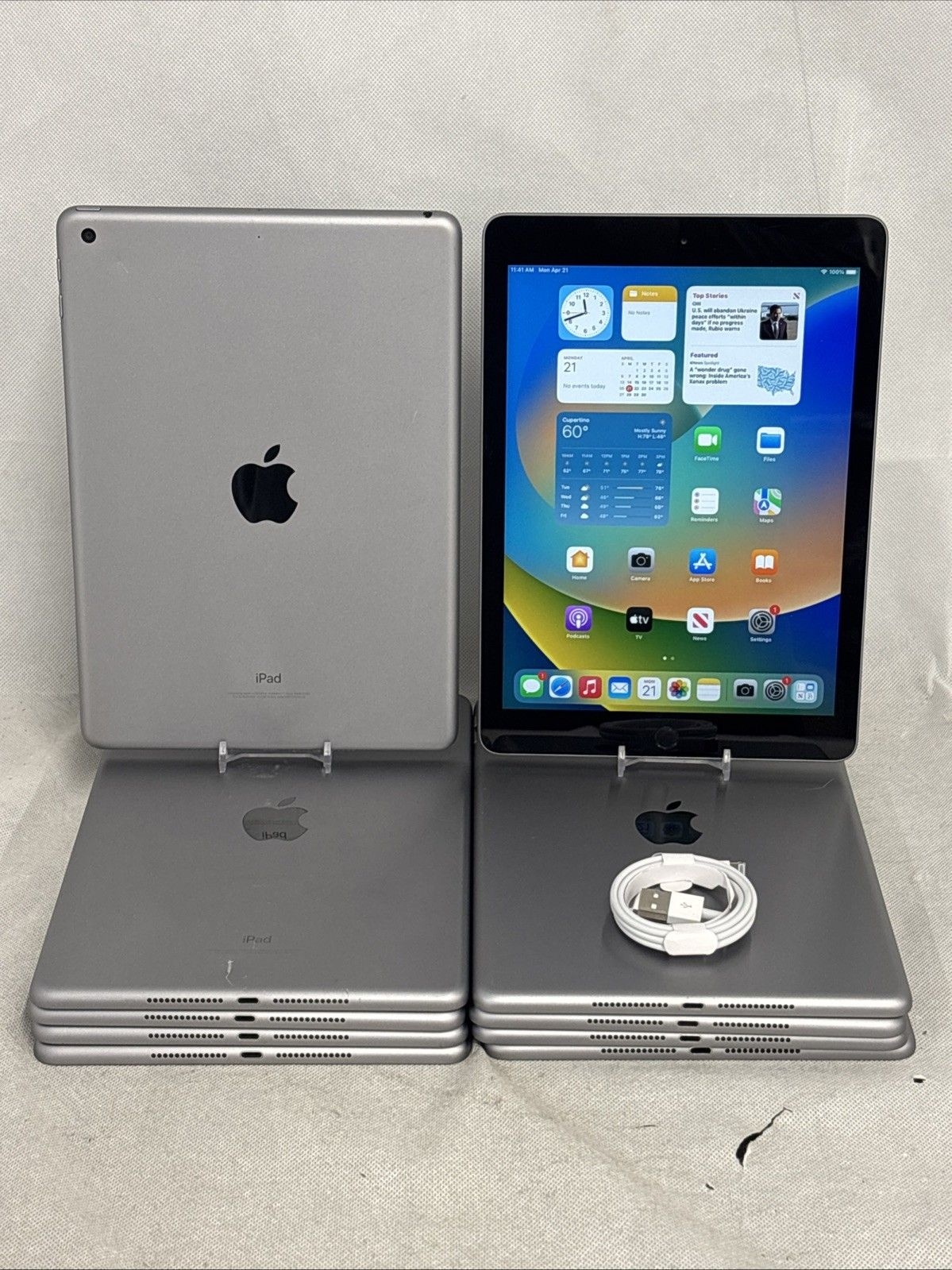 Apple iPad (5세대) A1822 32GB, Wi-Fi, 9.7인치 - 스페이스 그레이 *대량 10개* SSPHHWJG 713132