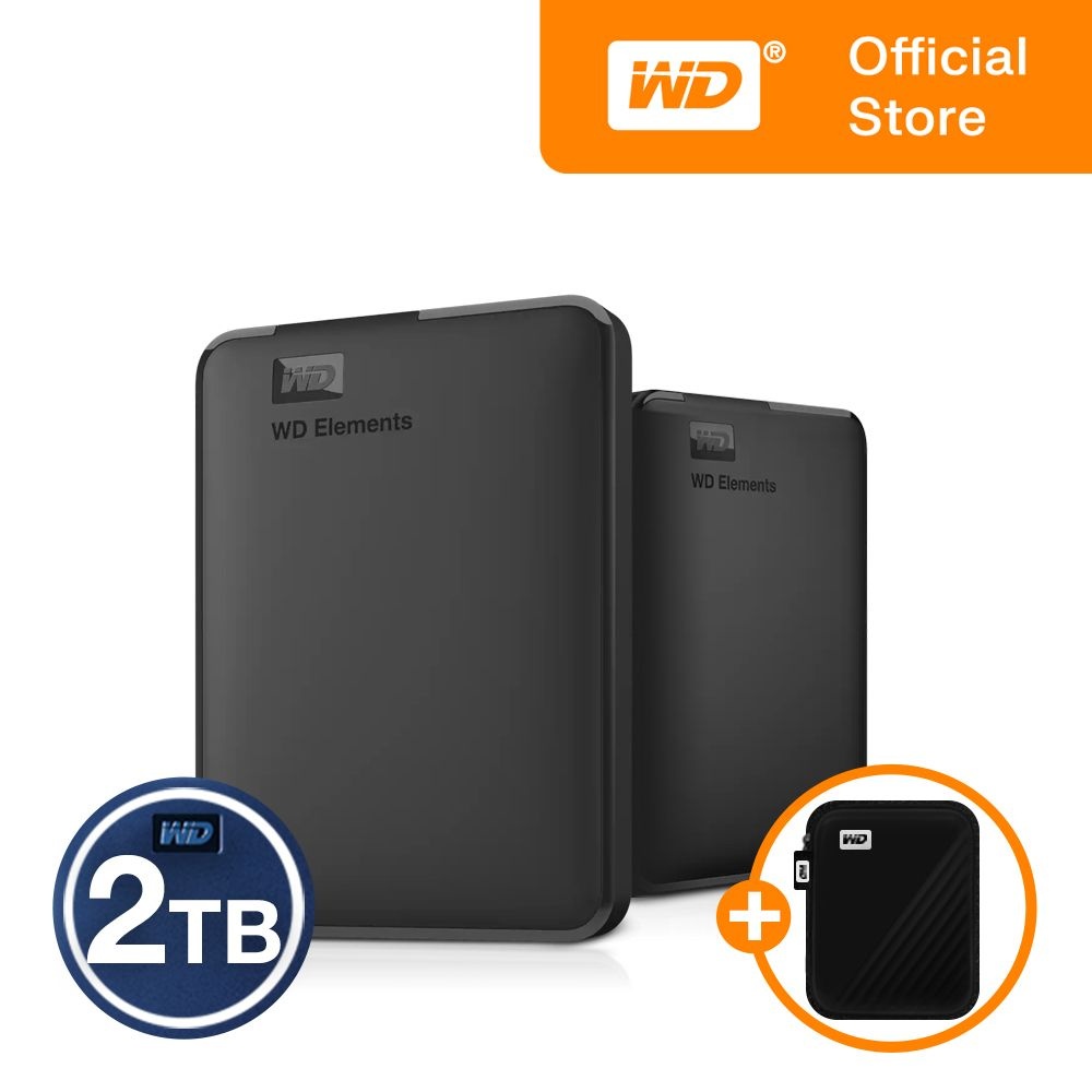 [오늘출발] 웨스턴디지털 [WD공식스토어/우체국택배] WD Elements Portable 2TB 외장하드