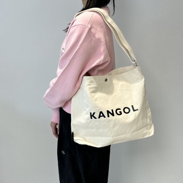 [국내정식매장] 캉골 가방 Kangol 뉴 에코 크로스백 코니 T 0048 아이보리 슬링백