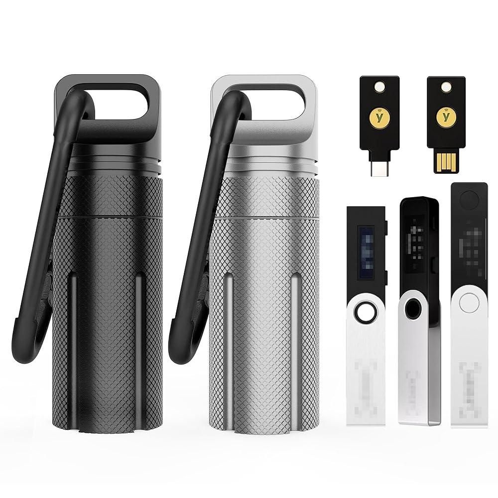 Ledger Nano X/S Plus YubiKey USB 5 5C NFC 나노와 호환되는 알루미늄 합금