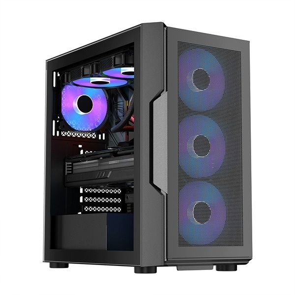 UnKnown 1STPlayer T7-P 강화유리 미들타워 블랙