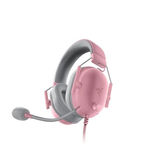 RAZER 유선 게이밍 헤드셋 블랙샤크 V2 X 쿼츠 Xbox 인증 BlackShark V2 X Xbox Licensed Quartz 공식정품 핑크