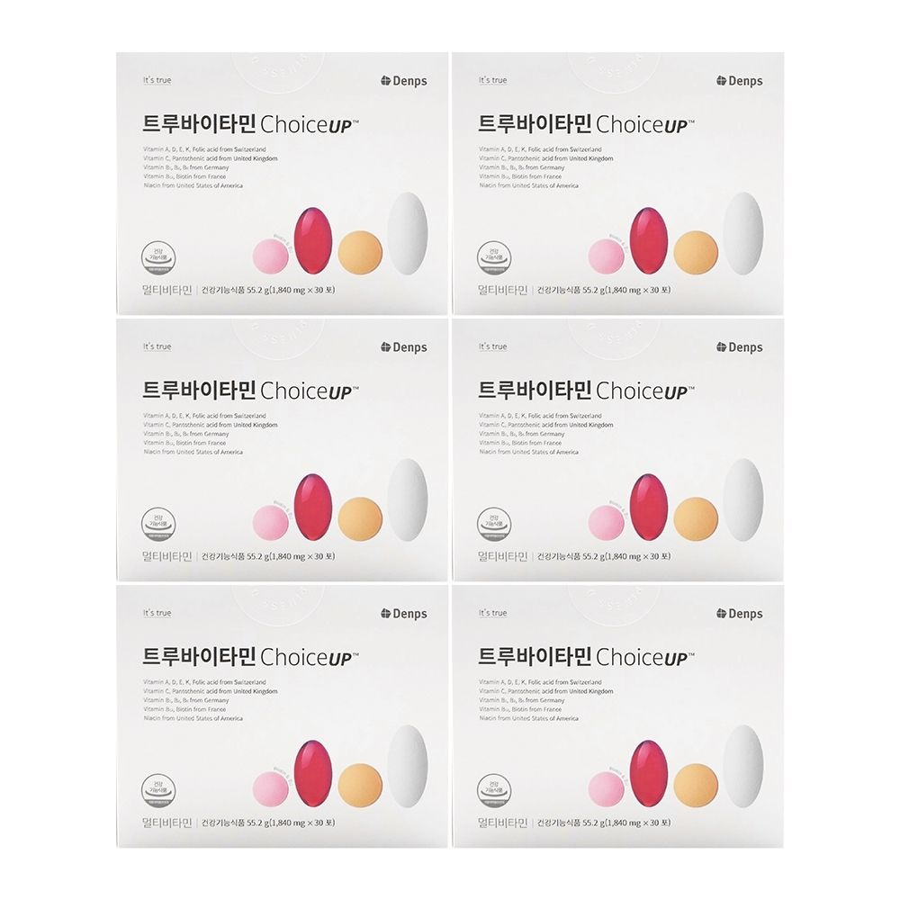 [오늘출발] 덴프스 트루바이타민 초이스 업 1840mg x 30포 x 6박스