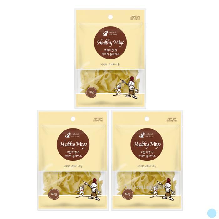 (주)ASUKU 네츄럴랩 헬씨미요 고양이 간식  슬라이스 X3