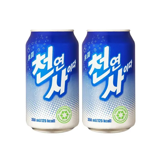 1+1 일화 천연사이다 350ml*24캔 2박스 (총48캔)