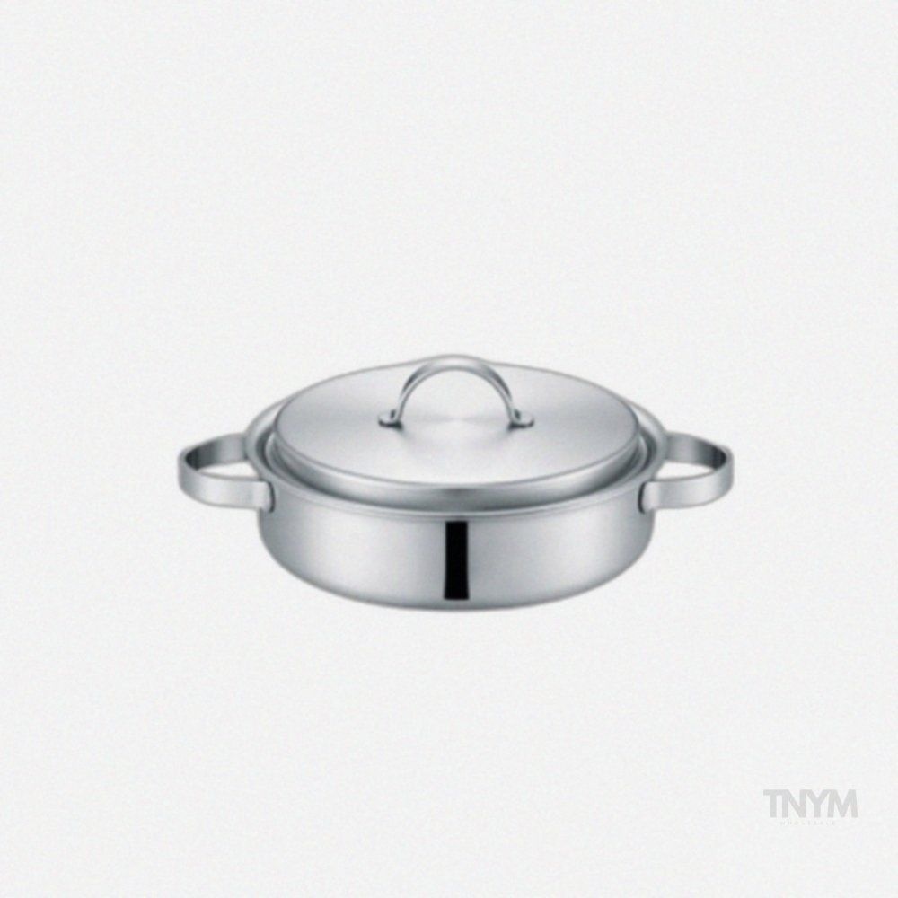 유리뚜껑냄비 캠핑직화냄비 신혼부부냄비 PN풍년 통5중 스텐 전골냄비 24CM