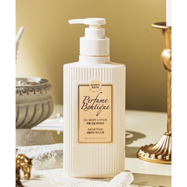 매장정품 HAPPYBATH 퍼퓸부티크 오일 바디로션 상탈머스크 350g