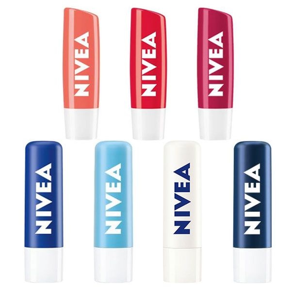 니베아 [니베아] 립밤 7종 모음전 - 에센셜/더마/모이스춰/액티브/스트로베리/체리/피치/샤인 4.8g