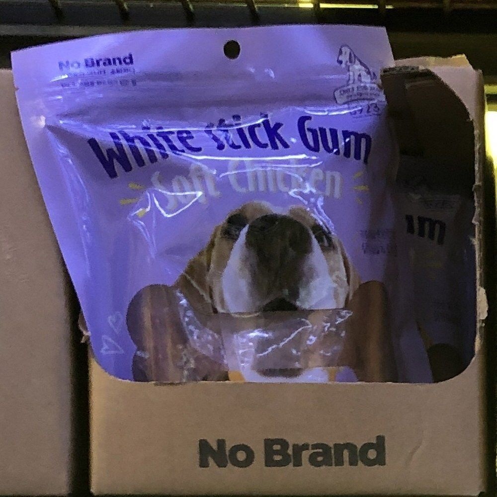 칭다오위엔 푸드 300g 노브랜드 화이트스틱껌 소프트치킨 애견 사료