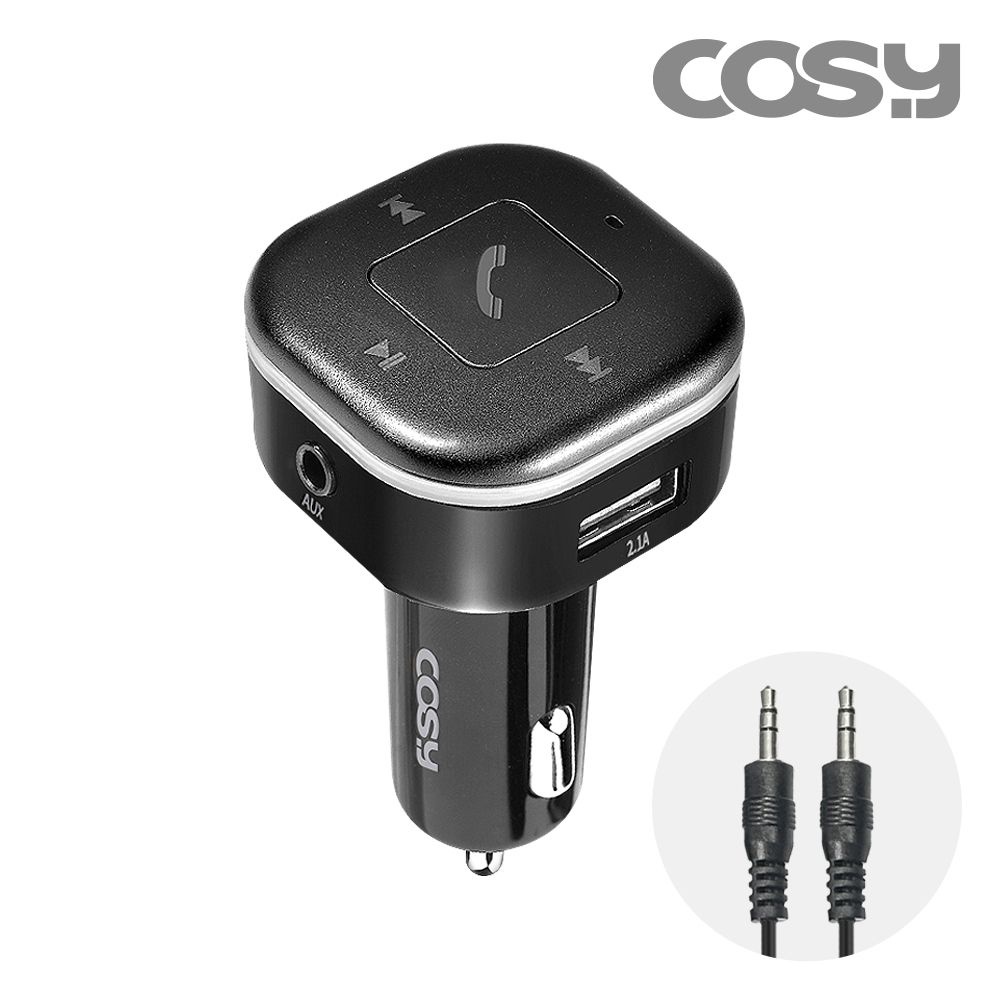 코시 COSY 코시 차량용 블루투스 핸즈프리 USB AUX 2포트 AT4068BT