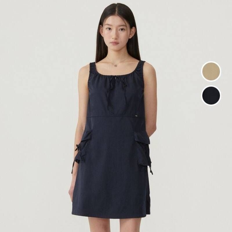 커버낫 여성 셔링 카고 슬리브리스 원피스 CO2501OP74 792093