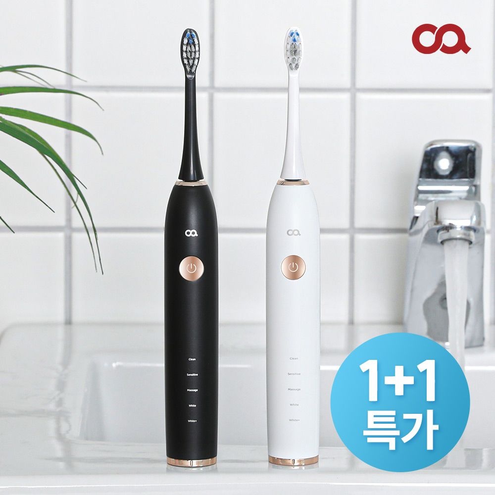 [오늘출발] 오아 [1+1특가] 클린이소프트B 전동칫솔 자동 압력센서 5가지 모드 IPX8 방수