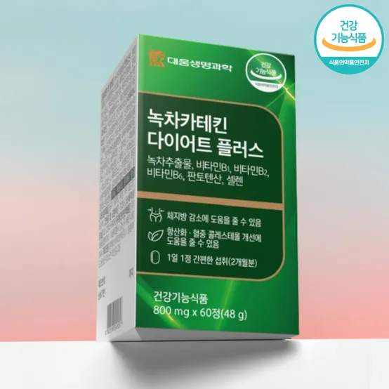 염증 영양제 보조제 만성염증 면역 혈 대웅 약2개월 녹차카테킨