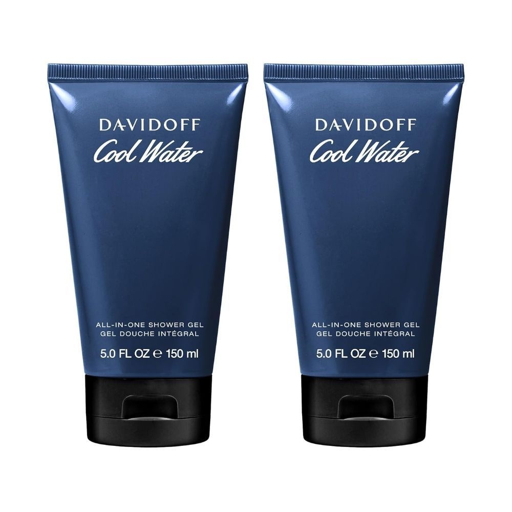 [해외] 다비도프 쿨 워터 맨 올인원 샤워젤 150ml 2개 DAVIDOFF