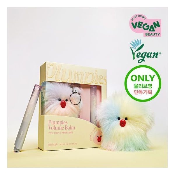 에스쁘아 [단독기획/플럼퍼] 플럼피즈 볼륨 밤 3g + 죠 인형 키링 261972Moony