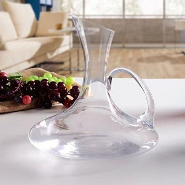 [와인앤쿡]고품질 소믈리에 감성 와인 디켄터 1개 와인용품 손잡이디켄터 디켄팅 주류병 WFHGYOC