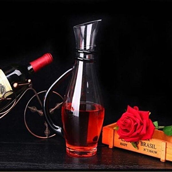 [와인앤쿡]고품질 기본형 빈티지라인 와인디켄터 1개(색상랜덤) 와인용품 와인디켄터 디캔터 디켄팅 와인소...