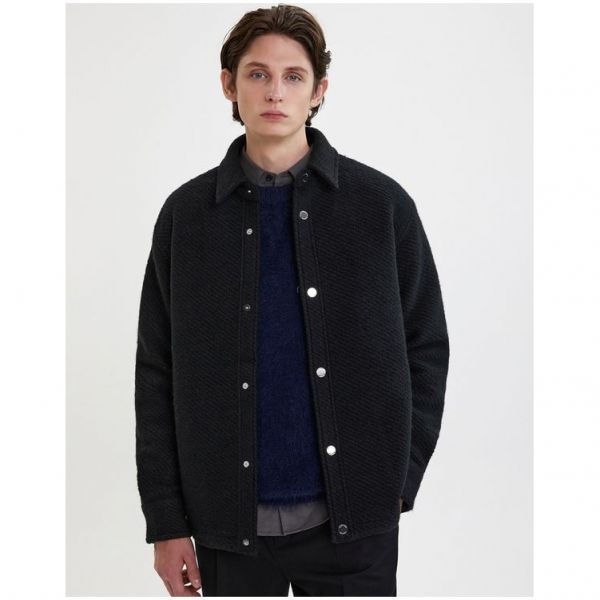 질스튜어트뉴욕 맨 [질스튜어트뉴욕] 블랙 트윌 아우터 울셔츠 JNSH3D103BK952136