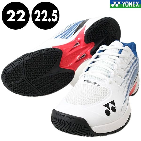 22-22.5cm 한정 【사이즈 교환 왕복 송료 무료】 요넥스 테니스 슈즈 옴니 클레이 3 E 와이드 파워 쿠션 팀 GC 맨즈 로