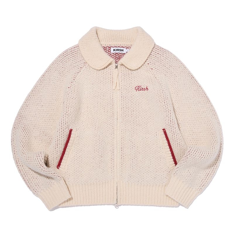 [롯데백화점] 키르시 리본 체리 루즈핏 니트 집업 LE1220639786