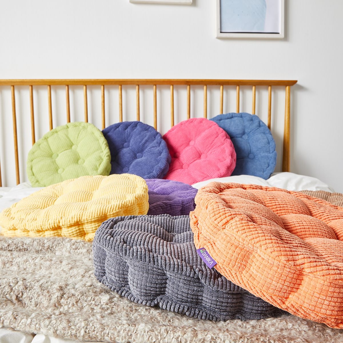 다니카 의자 방석 쿠션 메모리폼 원형 사각 식탁 책상 마카롱