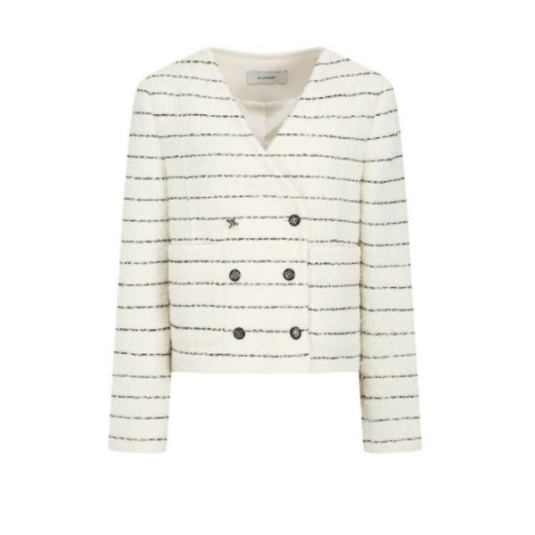 JJ지고트 부클 스트라이프 브이넥 자켓 GPBA0JKJ11 812997