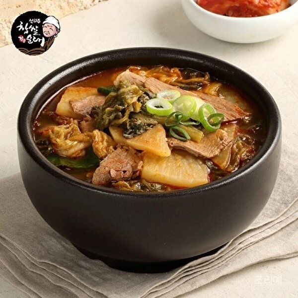 [신의주찹쌀순대]얼큰한 해장 신의주 우거지 소고기 국밥  600g x 5봉