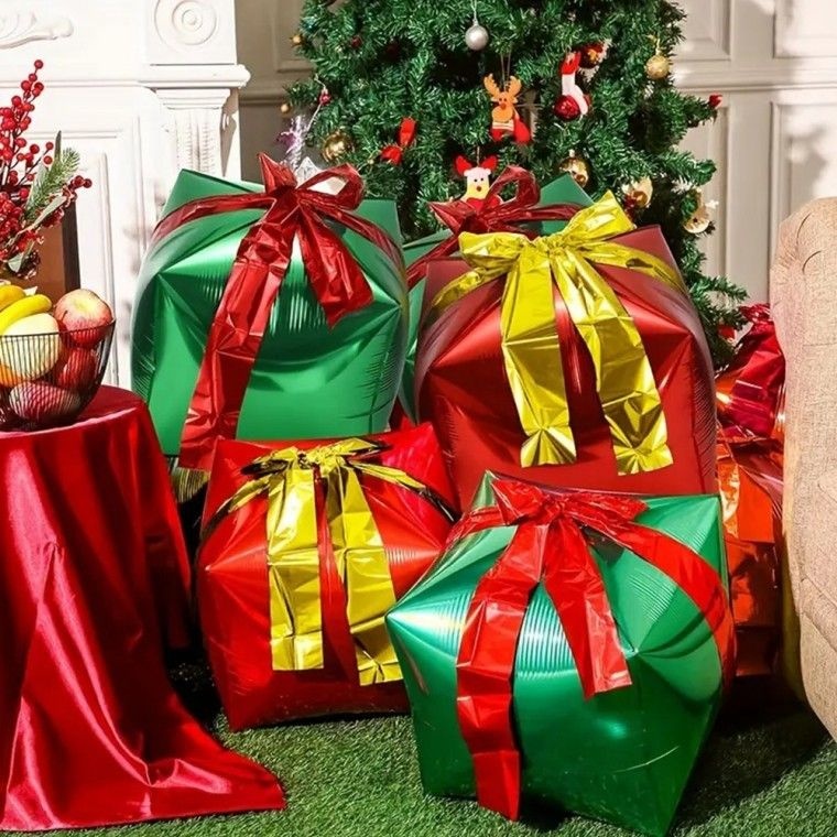 큰손할인 협력사 선물상자 풍선 크리스마스 소품 연말 성탄절 파티 데코 헬륨풍선 포토존 장식