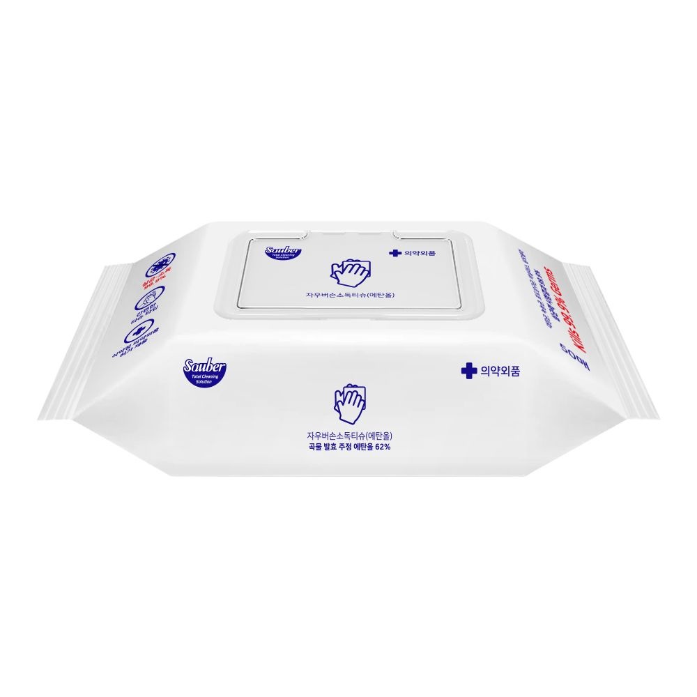 자우버 살균99.9 손소독티슈 50매