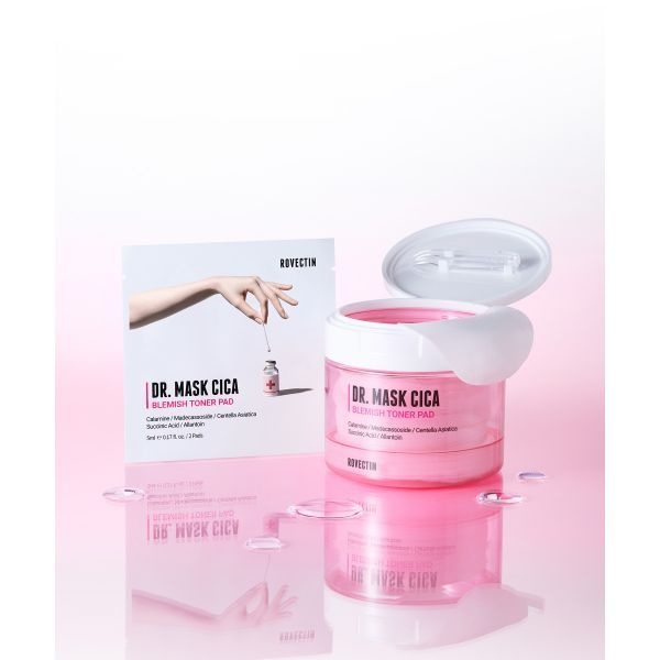매장정품 ROVECTIN 닥터 마스크 시카 토너 패드 60매(10매 증정)