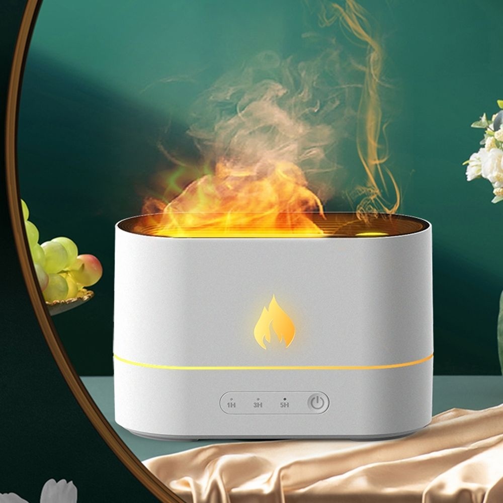 가습기 종류 불멍 무드등 가습기 불꽃 블랙