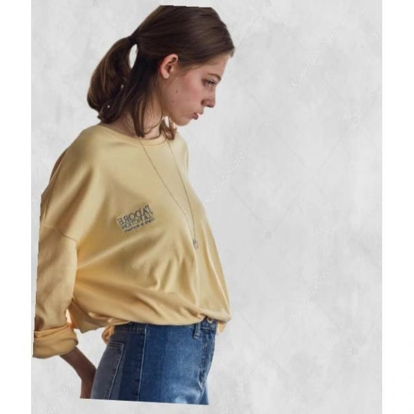 [LARTIGENT]라티젠 LS FICTION T-SHIRT(YELLOW) 217742 FE718693-E2B