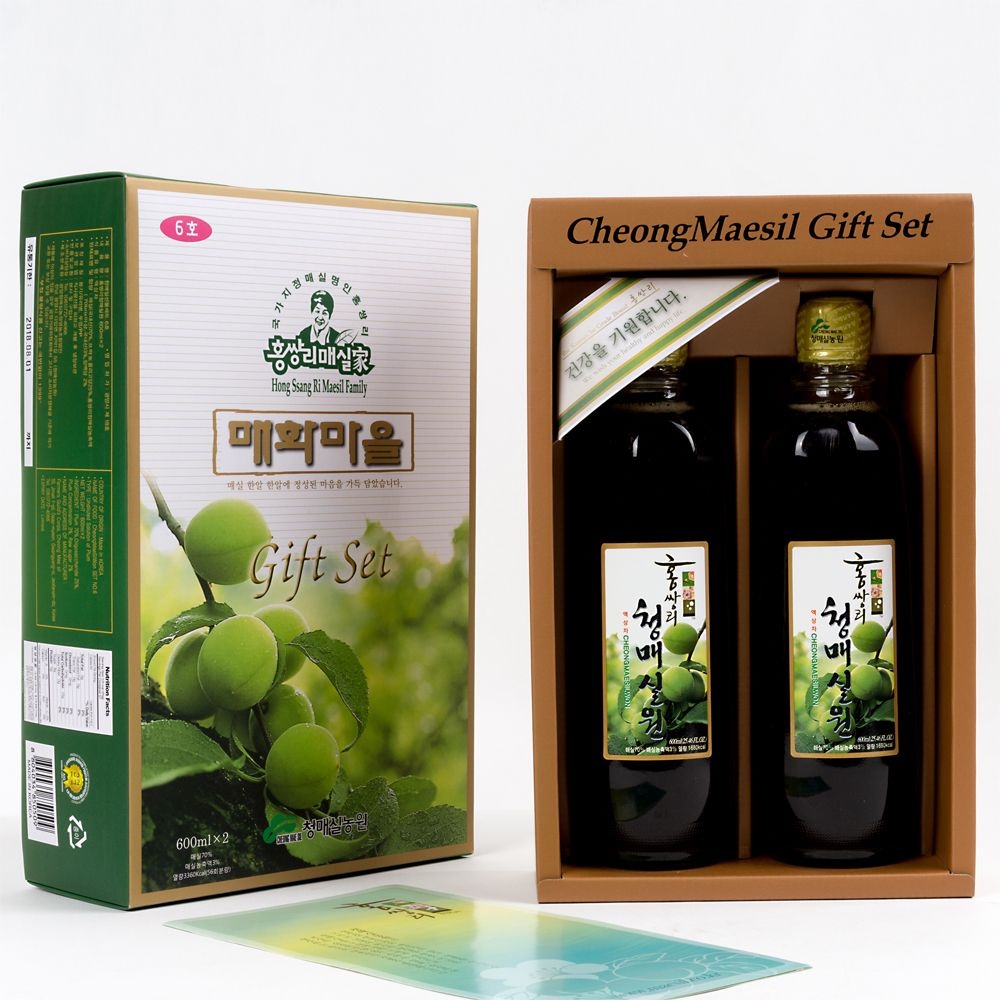 홍쌍리 청매실농원 매실청 선물세트 6호 (600ml*2)