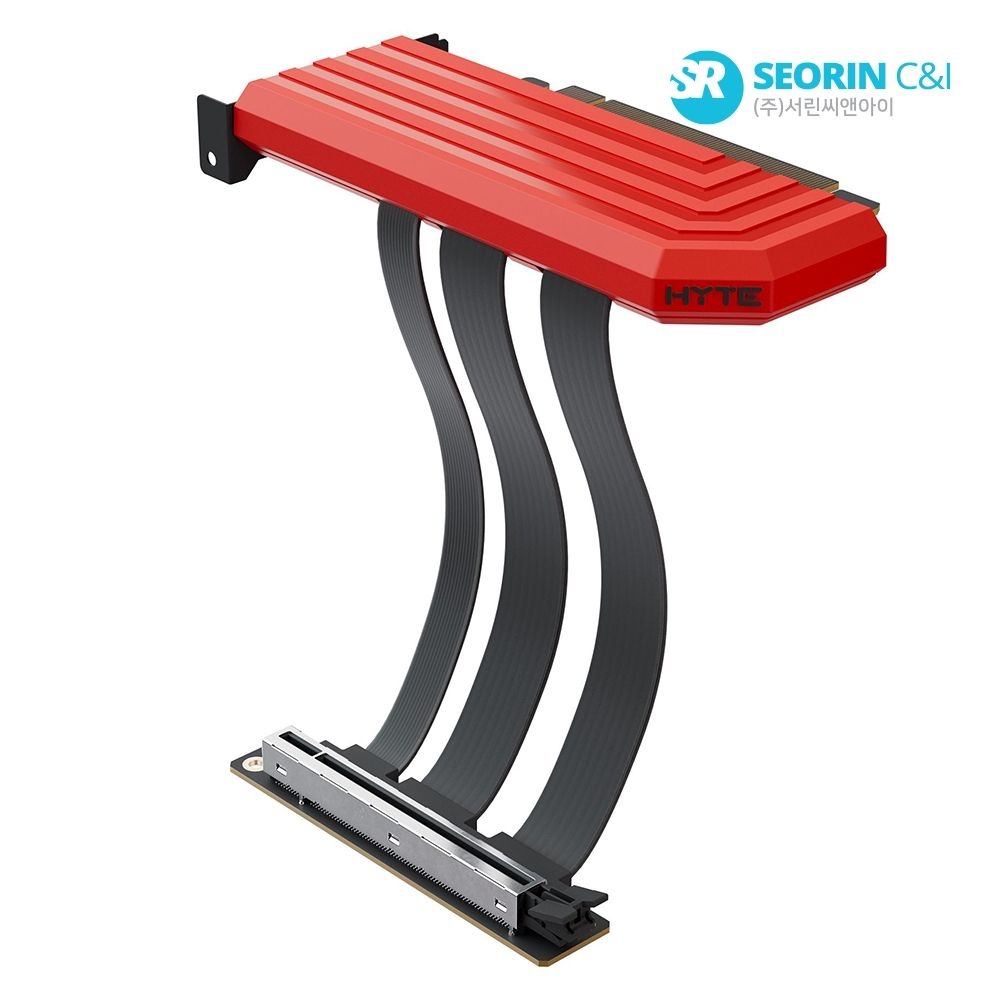 하이트 [서린공식] HYTE PCIe 5.0 하이퍼 라이저 케이블 (블랙 체리)