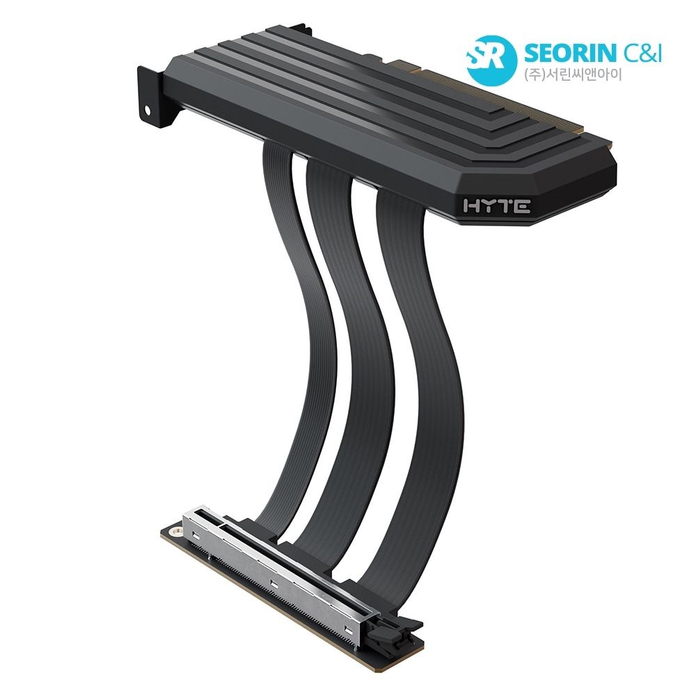 하이트 [서린공식] HYTE PCIe 5.0 하이퍼 라이저 케이블 (피치 블랙)