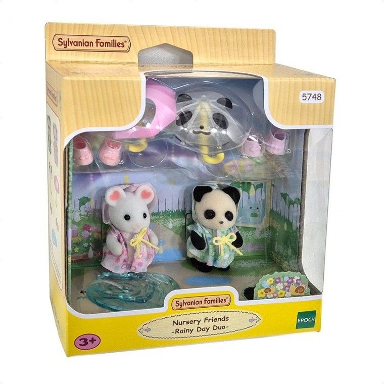 장난감 산책 어린이 실바니안패밀리 인형 단짝  친구들의 선물 비오는날 피규어 동물