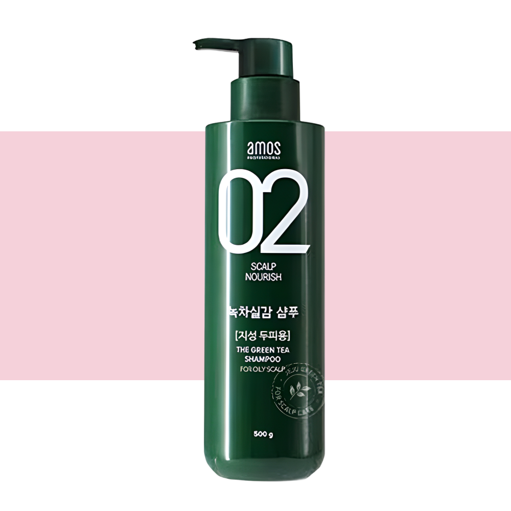 녹차실감 아모스 지성샴푸 탈모 지성용 샴푸 500gX1개