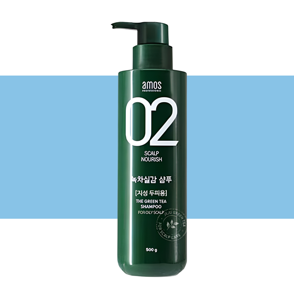 아모스 녹차실감  지성샴푸 탈모 샴푸 지성용 500gX1박스