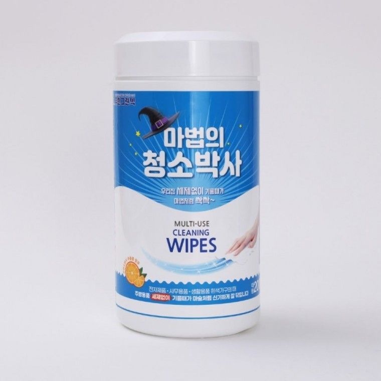 마법의청소박사 200매 원통형 다용도 클리너티슈 기름때 찌든때 세정용티슈 주방타일 주방가전