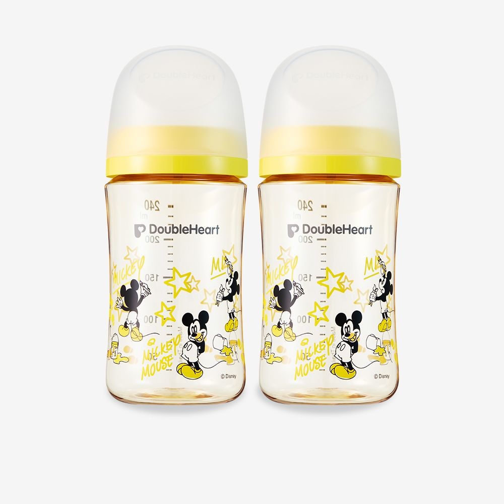 더블하트 더블하트 PPSU 젖병 디즈니 240ml 트윈팩 클래식미키 노꼭지
