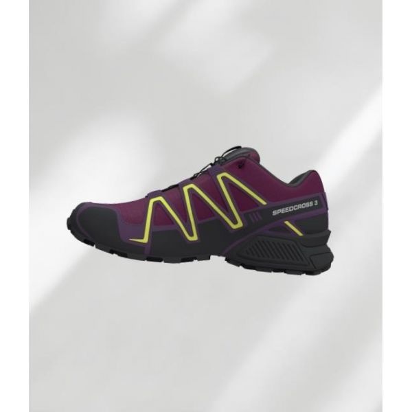 SALOMON 스피드크로스 3 - 플럼 카스피아:블랙:크라운 쥬얼 L47587700