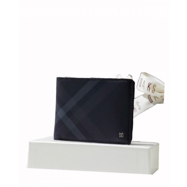 DAKS MEN'S ACCESSORIES 타탄 체크 블랙 가죽 반지갑 DBWA5F946BK 304994 [매장상품]
