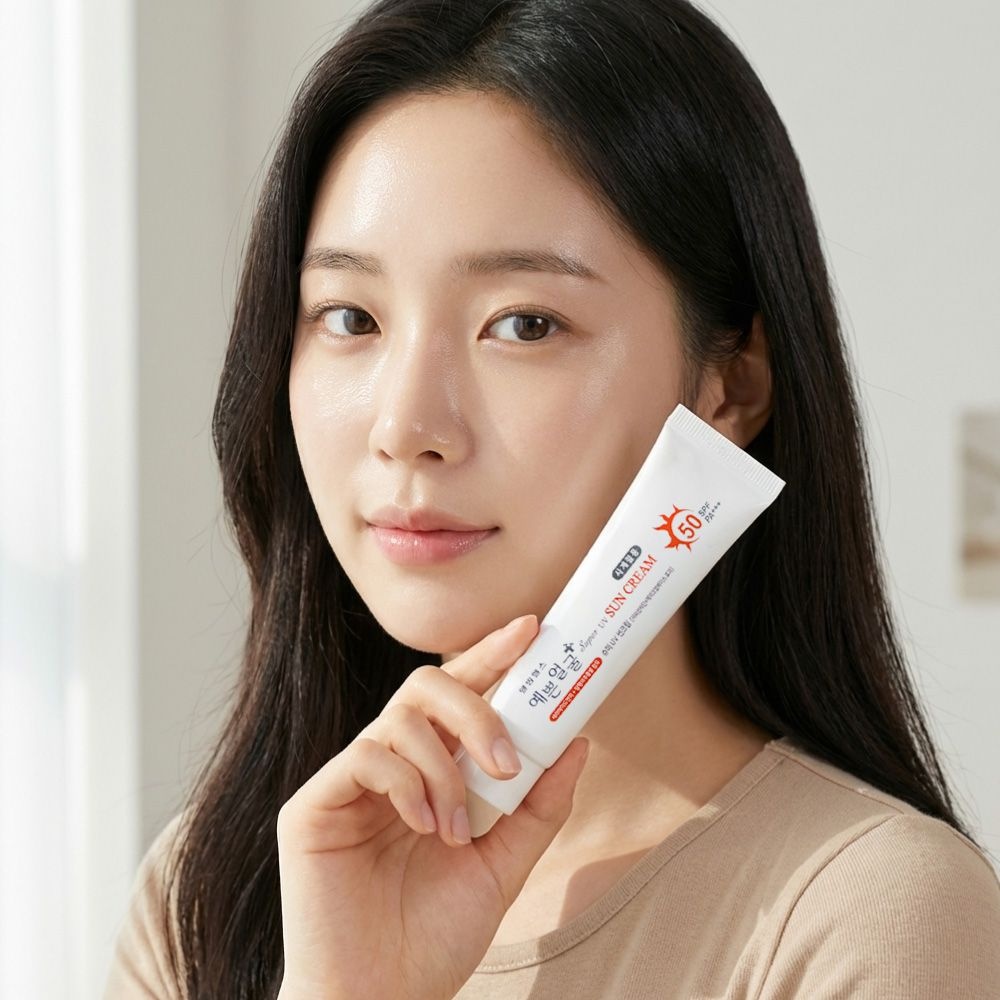 예쁜얼굴 촉촉한 썬크림 SPF50+ PA+++, 25g