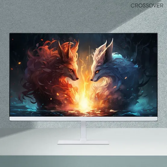 크로스오버 27FD100SW 68cm IPS 120Hz FHD 화이트 게이밍 컴퓨터 모니터