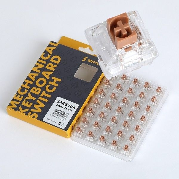 UnKnown SPM 기계식 키보드 스위치, 새벽 택타일 저소음 스위치 5핀 105개 패키지