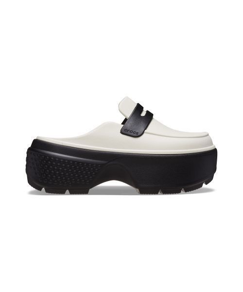 crocs 스톰프 로퍼 - 린넨 블랙 / 209937-1HR