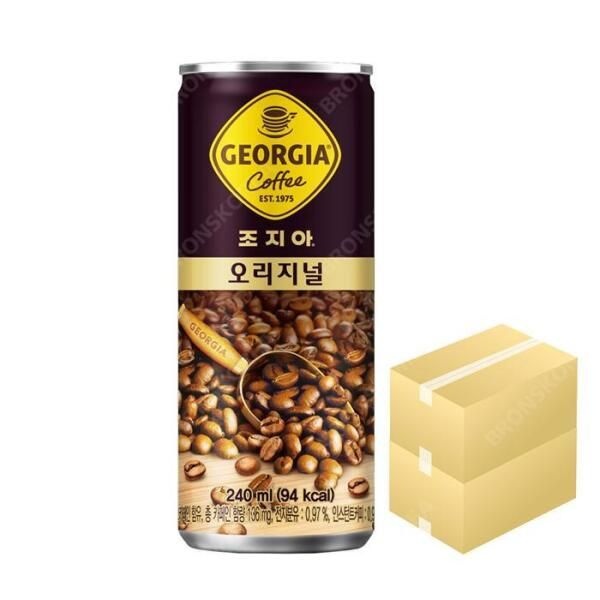 코카콜라 [셀러허브 식품] 코카콜라 조지아 오리지날 240ml X 60캔 캔 커피음료